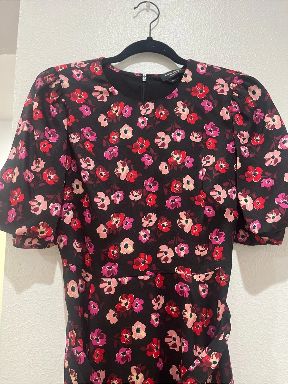 Kate Spade New York Fall Poppies Floral Matinee Belted Dress size 6 NWOT